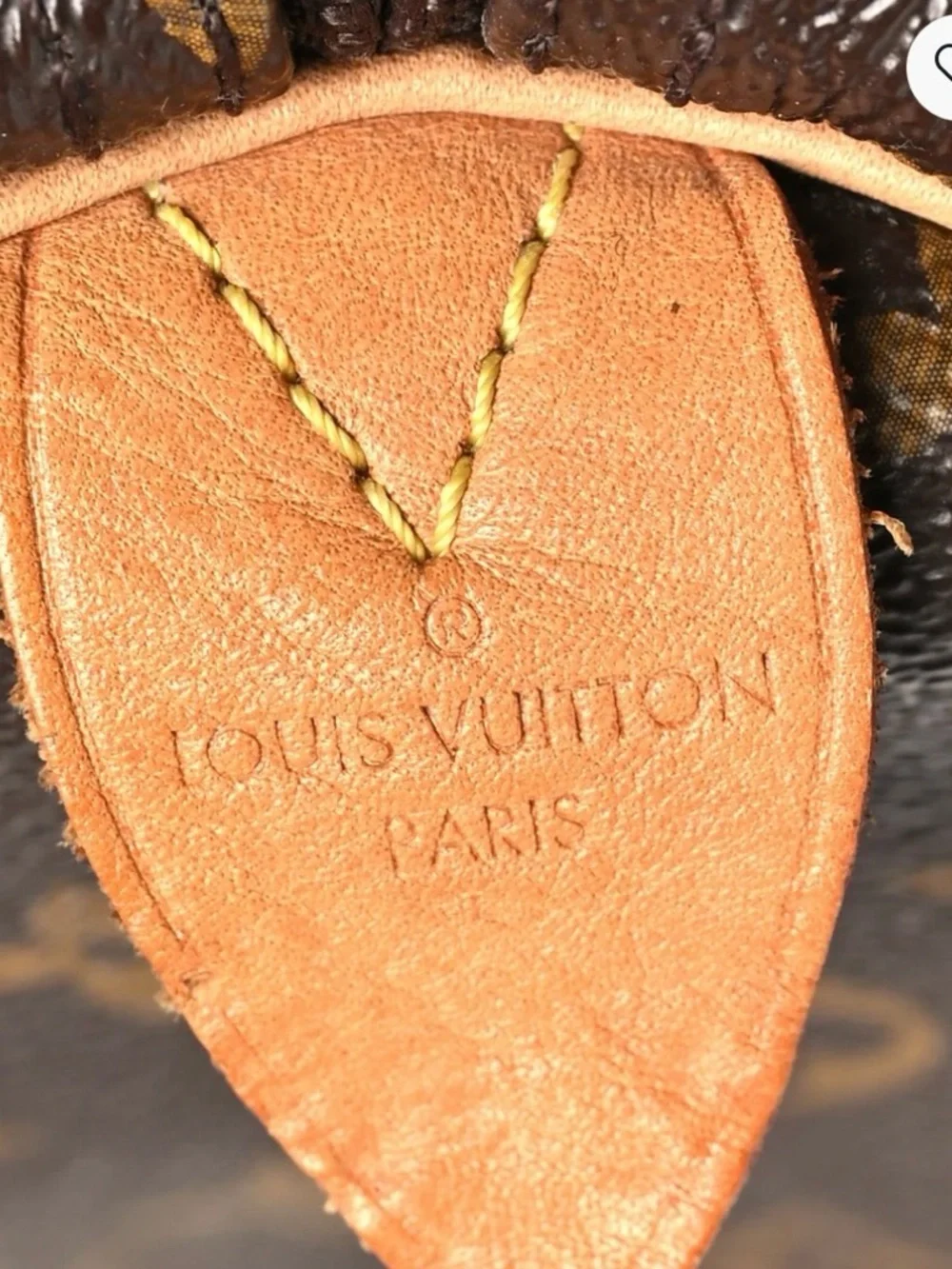 Louis Vuitton Monogram Canvas Top Handle Satchel Speedy 35.  Receipt Included - Picture 4 of 9